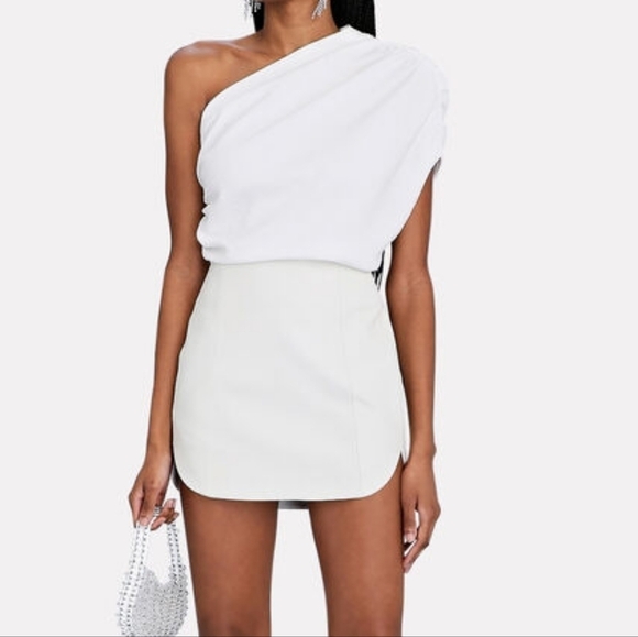 THE SEI Draped Asymmetric Ruched Top 10 - Picture 1 of 6